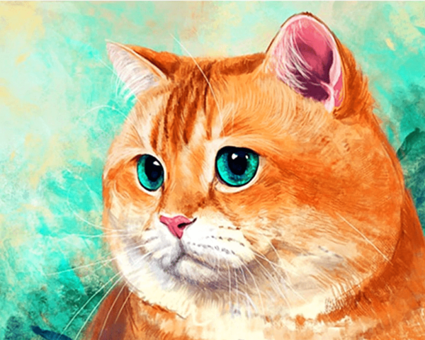 Paint by Numbers Kit Blue Eye Cat