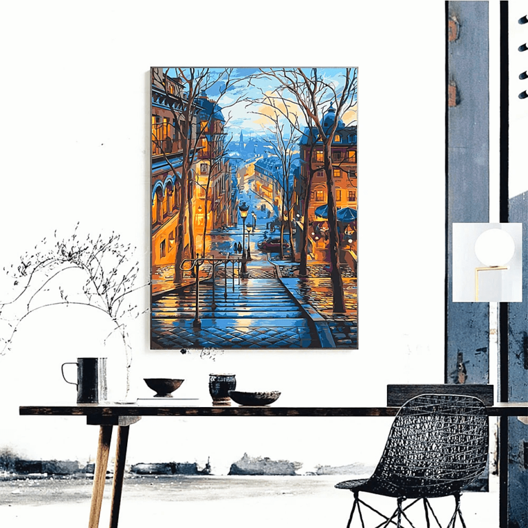 Street Landscape Kit Just Paint by Number