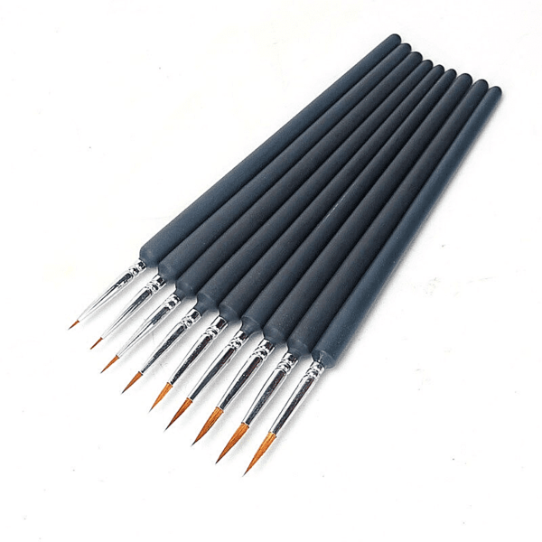 High Premium Quality Painting Brushes Detail Set 9 pcs Just Paint by