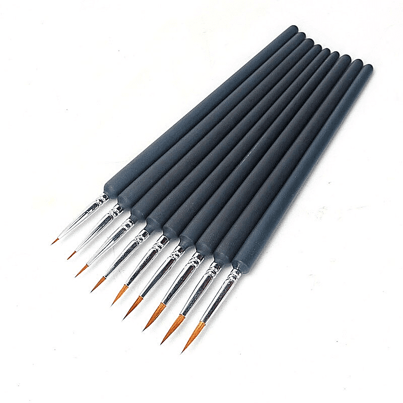 9 pcs High Quality Painting Brushes Detail Set - Just Paint by Number