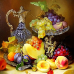 Paint by Numbers Kit Fruit Grapes - Just Paint by Number