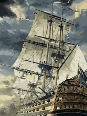 Sailing Ship Paint by Numbers Kit - Just Paint by Number