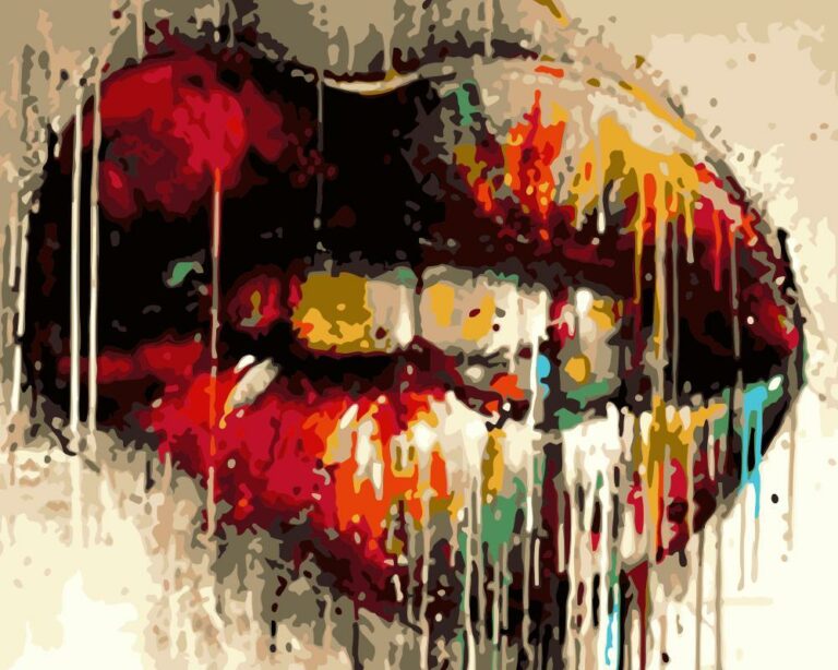 Paint By Numbers Kit Sexy lips - Just Paint by Number