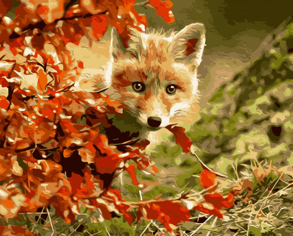 Paint by Numbers Kit Fox & Maple