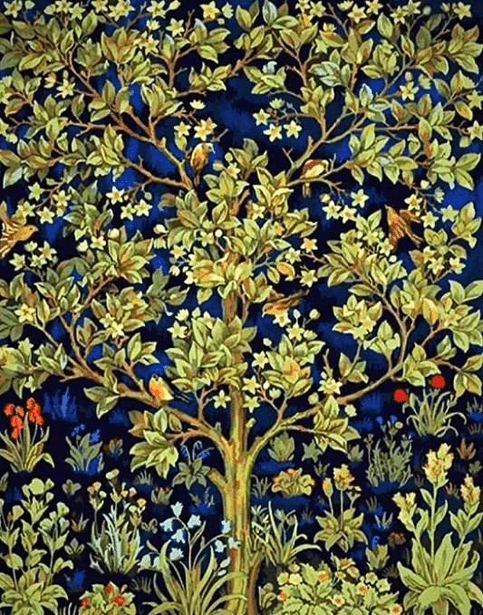 Paint By Numbers Kit Tree of Life By William Morris - Just Paint by Number