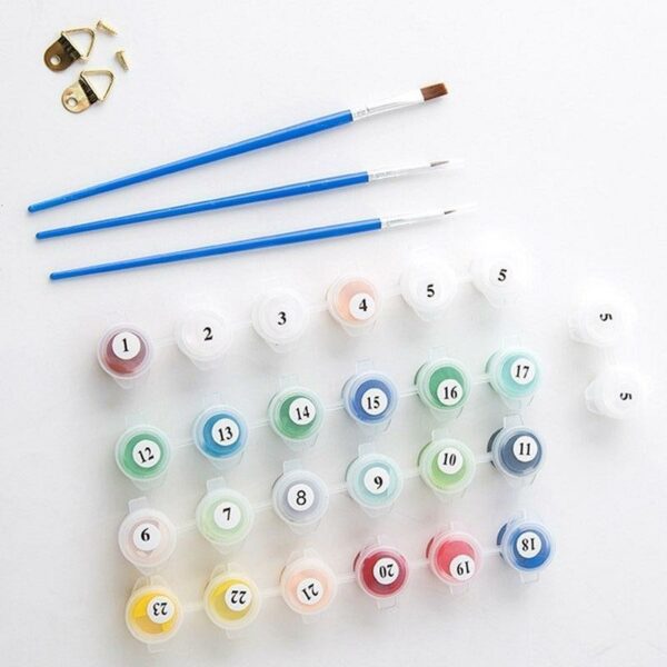 Vintage Abstract Elephant Paint by Numbers Kit - Just Paint by Number