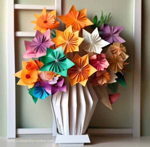 Diamond Painting Kit - Origami Flower Bouquet