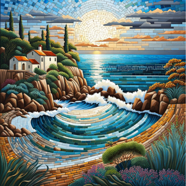 Seascape Mosaic Art Diamond Painting Kits