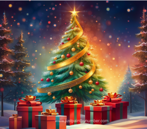 Diamond Painting Kit- Christmas Tree | Just Paint by Number