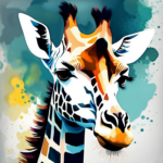 Picture of Giraffe Paint by number canvas