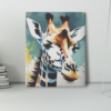 Image of giraffe paint by number canvas