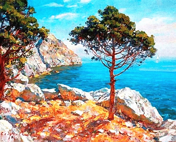 Paint by Numbers Kit Ocean Scenery