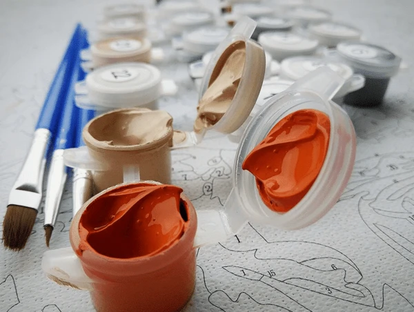 Paint by Numbers Kit Diving Turtle - Just Paint by Number