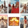 Paint by Numbers Kit Traveling Woman Moscow - Just Paint by Number