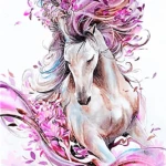 Paint by Number Kit Abstract Horse - Just Paint by Number