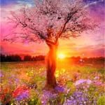 Tree DIY Handcraft Paint By Number Kit - Just Paint by Number