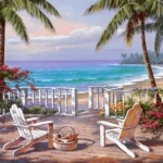 Paint by Numbers Kit Landscape Seaside - Just Paint by Number