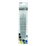 6 Liquitex Basics Short Handled Acrylic Paint Brushes - Just Paint by Number