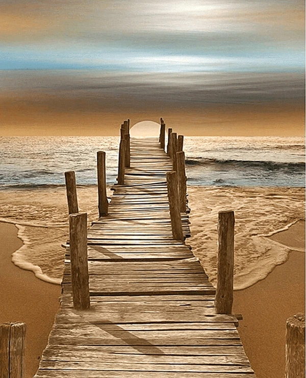 Paint by Numbers Kit Bridge Scenery - Just Paint by Number