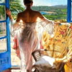 Paint By Numbers Kit Woman on the Beach - Just Paint by Number