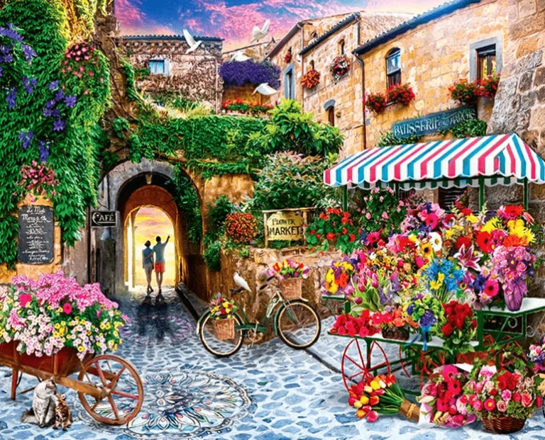 Paint By Numbers Kit Landscape Flower - Just Paint by Number