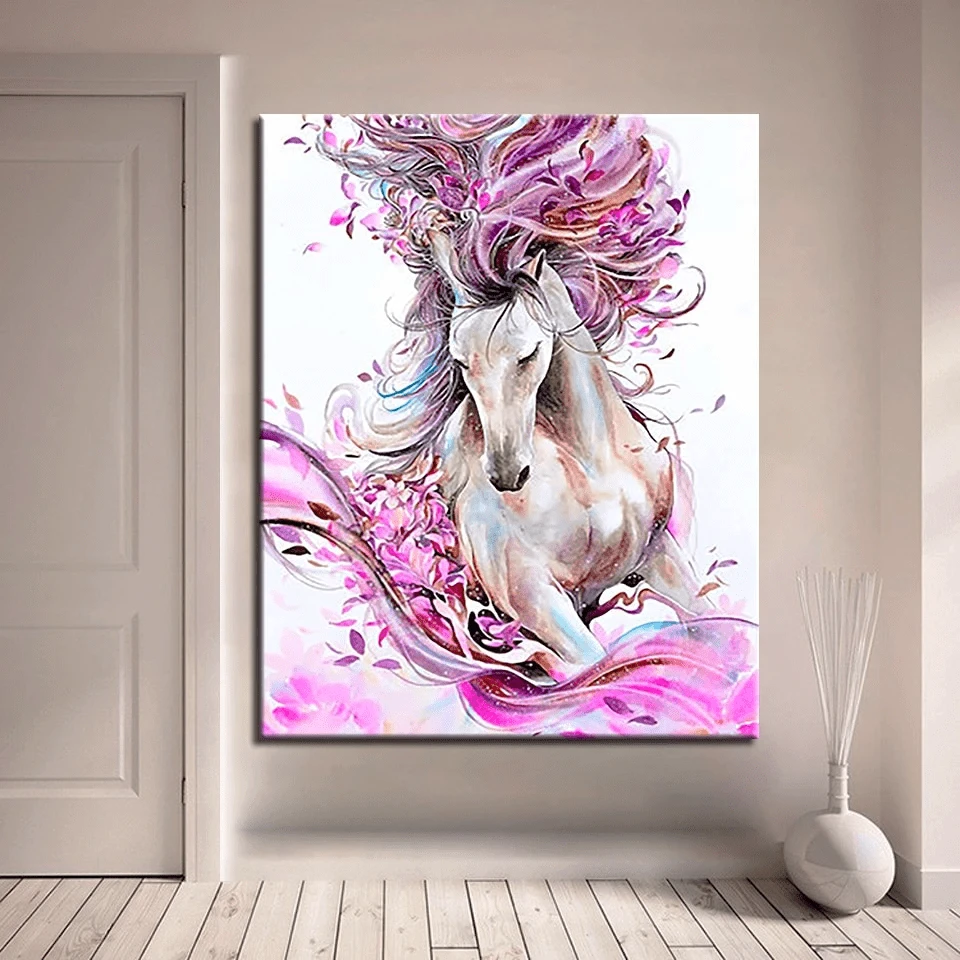 Paint by Number Kit Abstract Horse - Just Paint by Number