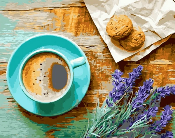 Paint by Numbers Kit Coffee Cookie Afternoon