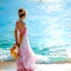 Paint by Number Kit Seaside Girl - Just Paint by Number