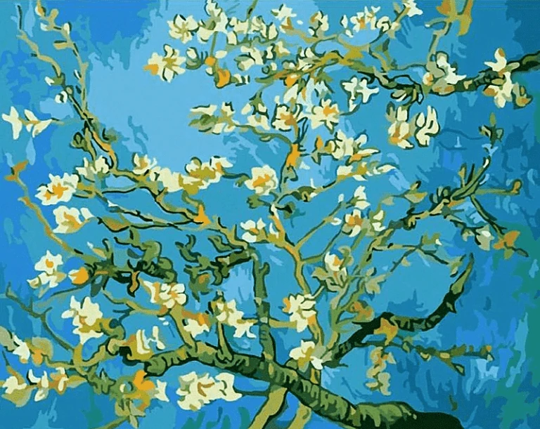 Van Gogh Flower Apricot Just Paint by Number painting