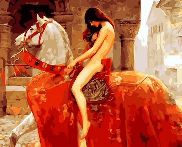 Paint by Numbers Kit Woman & Horse