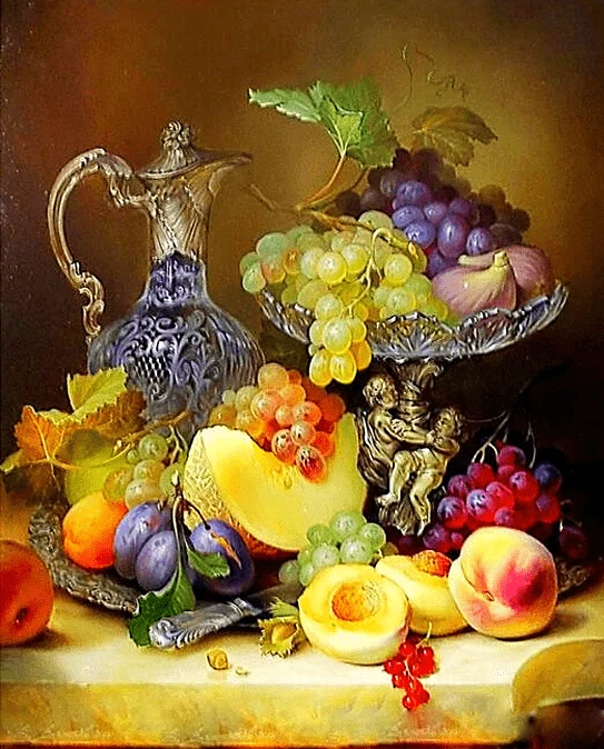 Paint by Numbers Kit Fruit Grapes - Just Paint by Number