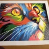 Paint by Numbers Kit Colorful Cat - Just Paint by Number