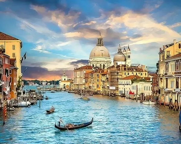 Paint by Numbers Kit Landscape Venice - Just Paint by Number