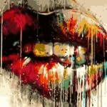 Paint By Numbers Kit Sexy lips - Just Paint by Number