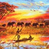 Paint By Number Kit Landscape Natural Africa - Just Paint by Number