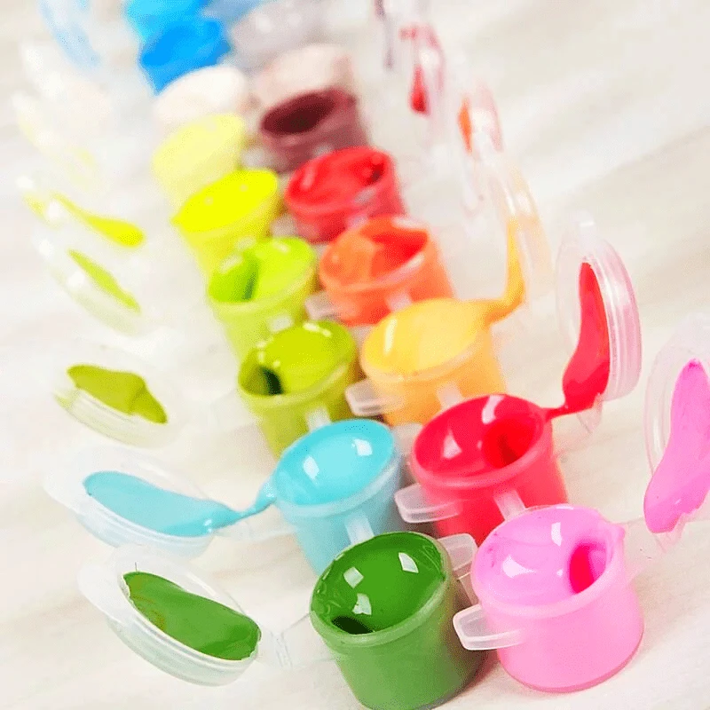 Cute Colorful Glasses Frog Painting By Number Kit - Just Paint by Number