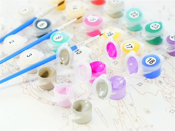 Snow Bear Paint By Numbers Kit - Just Paint by Number