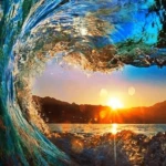 Paint By Numbers Kit Wave Sunset - Just Paint by Number