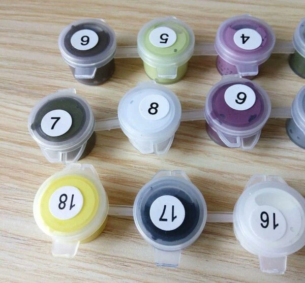 Bicycle Fairy Tale Landscape Paint by Numbers Kit - Just Paint by Number