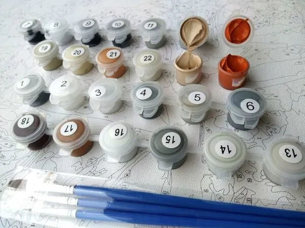 Yellow Flowers Paint by Numbers Kit - Just Paint by Number