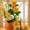 Yellow Flowers Paint by Numbers Kit - Just Paint by Number
