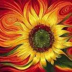 Abstract Flower Paint by Numbers Kit - Just Paint by Number