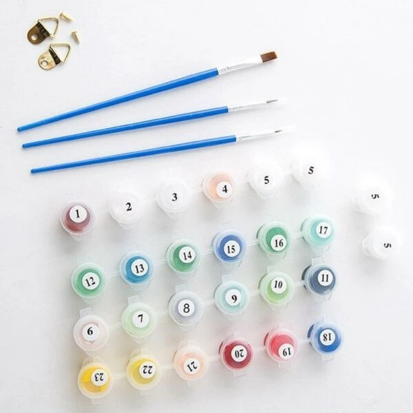 Vintage Abstract Elephant Paint by Numbers Kit - Just Paint by Number