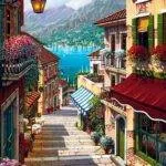 Paint By Number Kit Scenery Street - Just Paint by Number