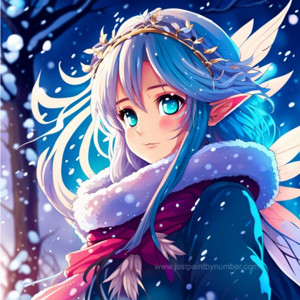 Anime Winter Fairy DIY Diamond Painting