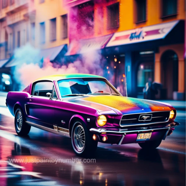 DIY Diamond Painting Kit - Mustang Car