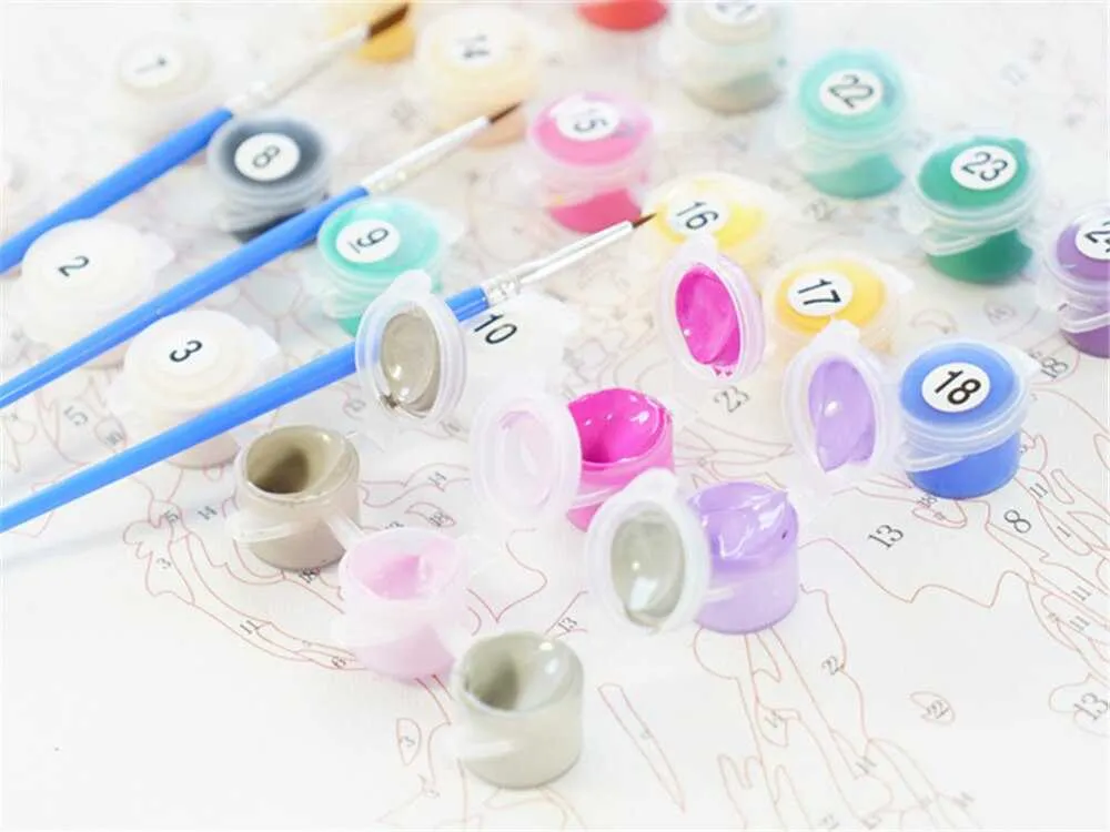 Photo of paint pots and brushes